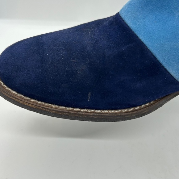 Anthropologie Patchwork Colourblock Chelsea Suede Boots, Size 39 - Picture 7 of 8